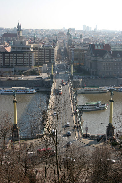 Panoramic view from Letna, Praha. Czech Republic.