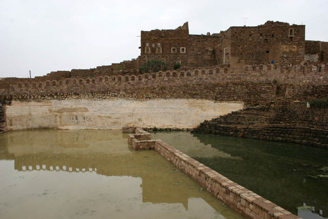 Cistern - water reserve (even drinking) for all habitats of the village. This cistern is from Thilla (Thula) village. Yemen.