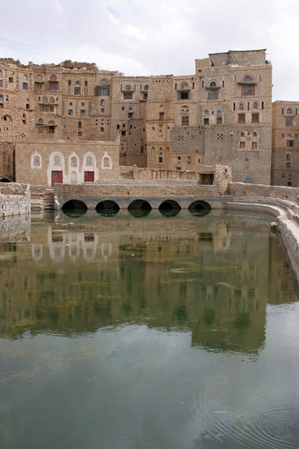 Huge cistern at Hababah village. Yemen.