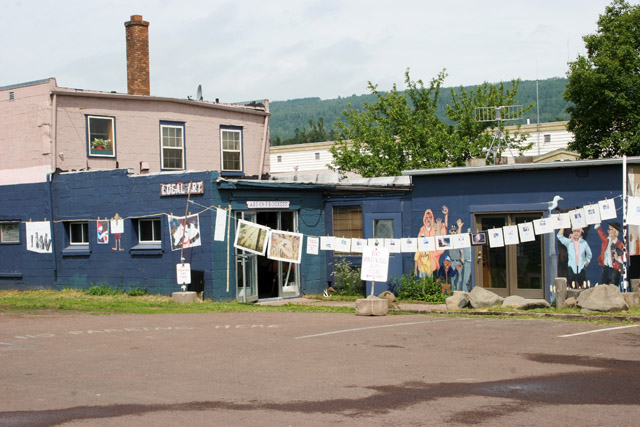 Grand Marais village, North Shore, Minnesota. United States of America.