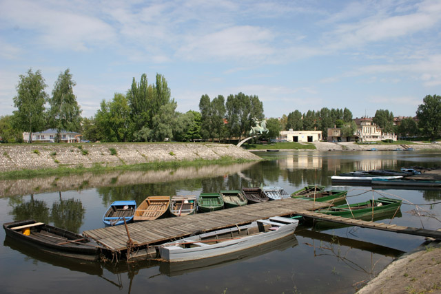Raba River, Gyor Hungary.