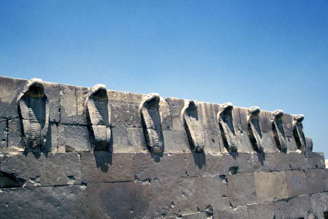 Cobras in Zoser's Mortuary Complex. Egypt.