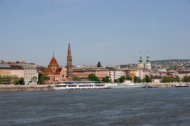 View from Danube River front, Budapest. Hungary.
