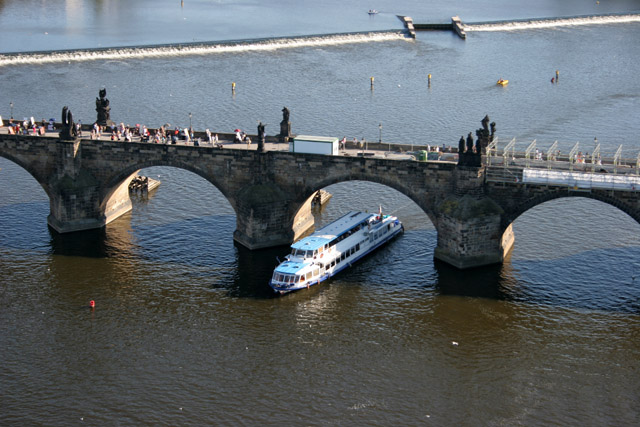 Awesome Prague panorama from balloon. Czech Republic.
