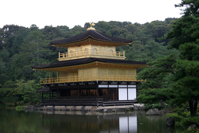 Kinkaku-ji temple (also called Temple of the Golden Pavilon) is Zen Buddhist temple, Kyoto. Japan.