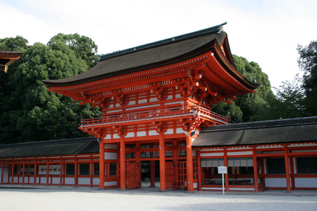 Shimogamo-jinja (Kamomioya-jinja) shrine, Kyoto. Japan.