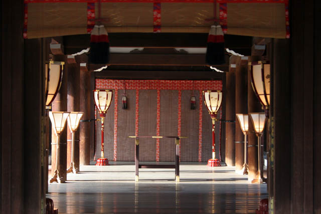 Shimogamo-jinja (Kamomioya-jinja) shrine, Kyoto. Japan.
