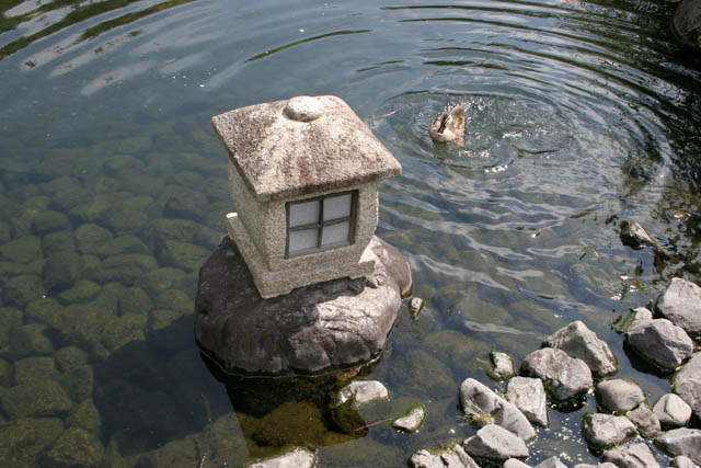 Koko-en garden at Himeji town. It is nice example of typical japanese garden. Japan.