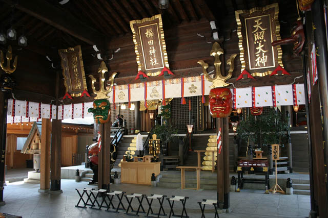 Kushida shrine at at Fukuoka city. Japan.