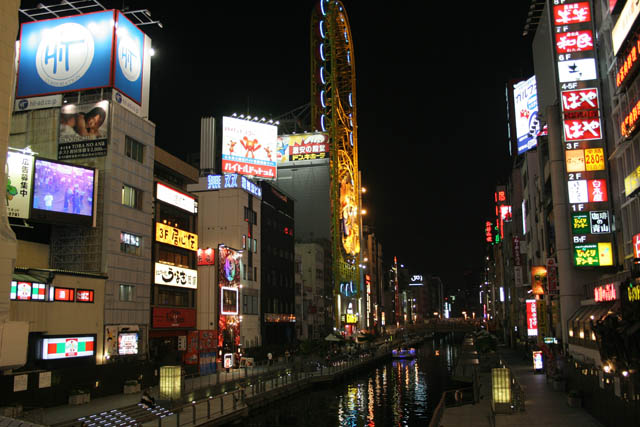 District Dotombori (also called Dotomburi) at Osaka. Japan.