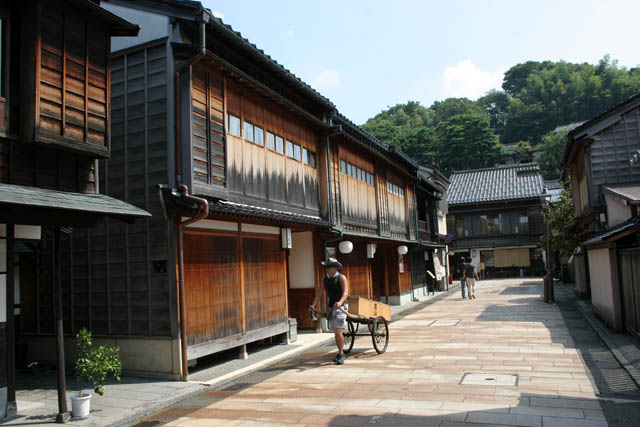 Higashi Geisha District (Higashi Chaya-Gai) at Kanazawa town. Japan.