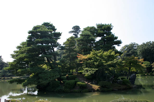 Kenroku-en garden, Kanazawa town. Japan.