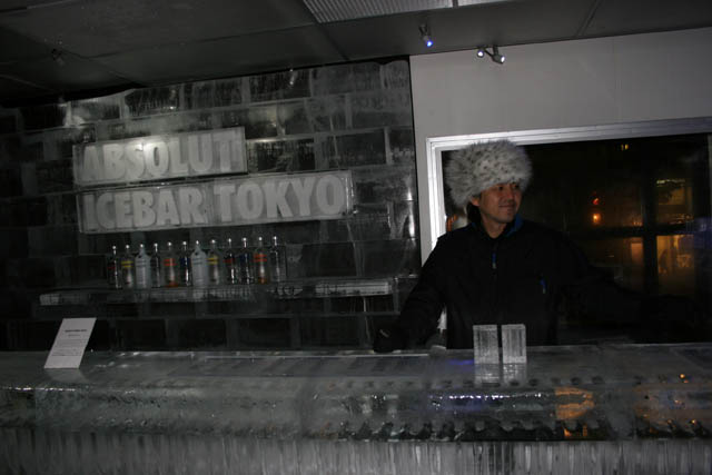 Absolut Icebar Tokyo. Japan.