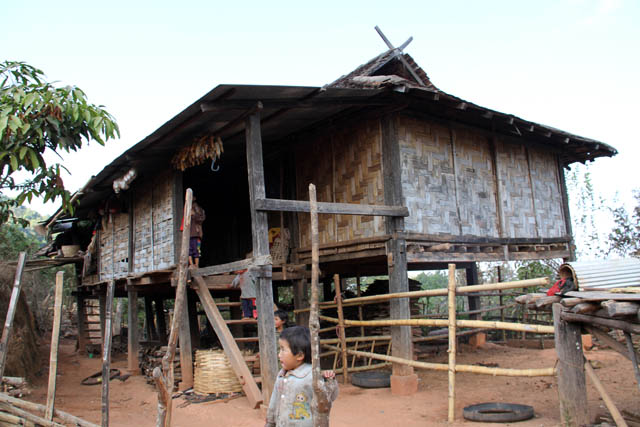 Village of Akha tribe, area around Kengtung town. Myanmar (Burma).