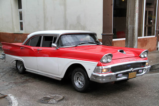 Old american car - Cuba is full of them. Camaguey. Cuba.