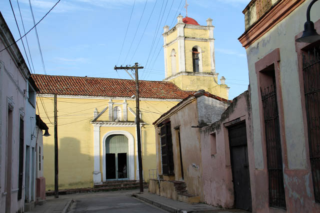 View at direction to Plaza San Juan de Dios - Camaguey. Cuba.