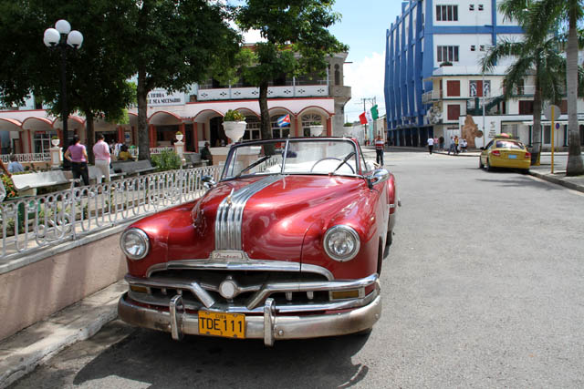 Old american cabriolet - Las Tunas. Cuba.
