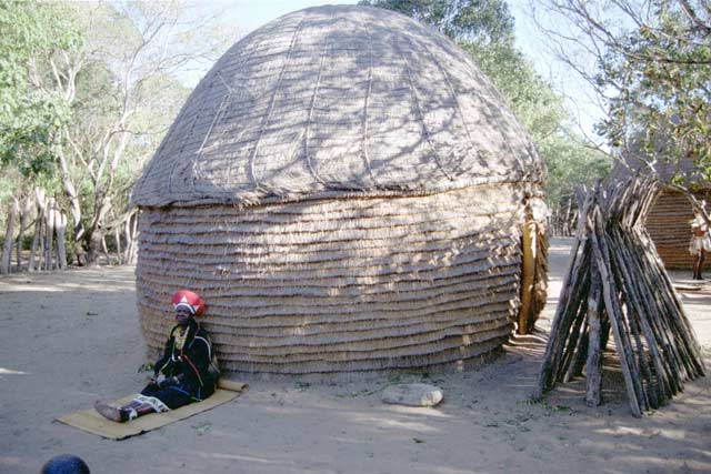Zulu village. South Africa.