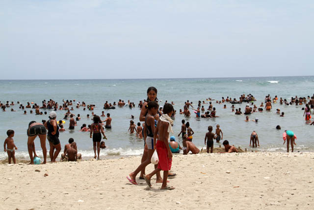 Beach life, El Oasis village. Cuba.