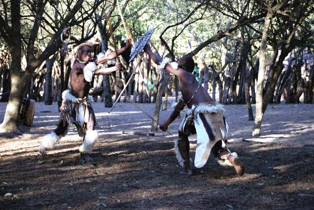 Zulu village. South Africa.