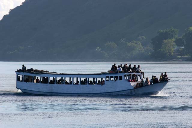 Local ferry. Alor. Nusa Tenggara,  Indonesia.