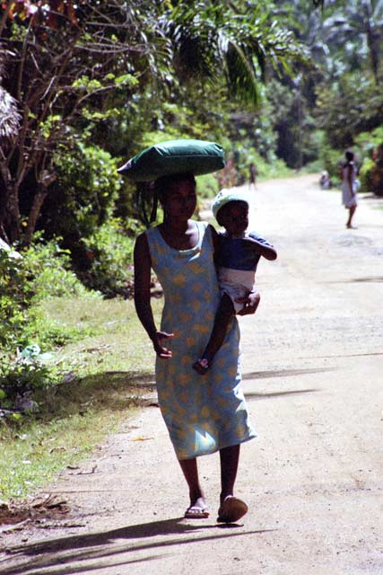 Local villagers, Ile Sainte Marie island. Madagascar.