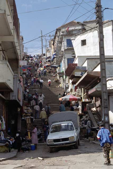 Street at Antananarivo. Madagascar.