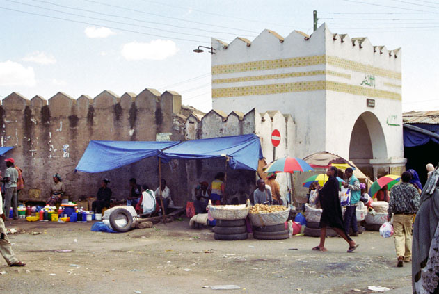 Market at Harar. East,  Ethiopia.