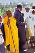 Monk during Timkat.Lalibela. Ethiopia.