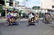 Rikshaws in Dhaka. Bangladesh.