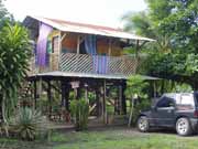 Typical Caribbean house. Manzanillo. Costa Rica.
