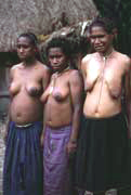 Villagers from Dani tribe. Indonesia.