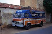 Local bus called taxi-brousse, Podor. Senegal.