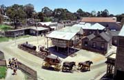 Ballarat - old gold mining village and today museum. Australia.