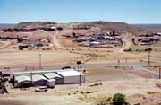 Town Coober Pedy - one of the largest opal mines at world. Australia.