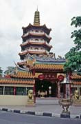 Chinese temple at Sibu town. Sarawak,  Malaysia.
