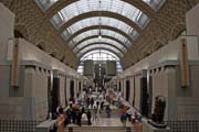 Muse d'Orsay, the museum building was originally a railway station. Paris. France.