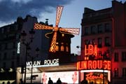 Cabaret Moulin Rouge at Montmartre, Paris. France.