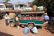 Local transport. South of Yangon. Myanmar (Burma).