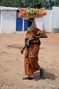 Street seller at Parakou town. Benin.