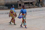 Street life, Ouidah town. Benin.