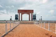 Memorial "Point of No Return". Place where Road of the saves (Route des Esclaves) finished, Ouidah town. Benin.
