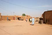 Street at desert town Agadez. Niger.
