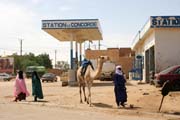 Petrol station at town Agadez. Niger.