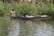 Life around Chari river inflow of Lake Chad. Cameroon.