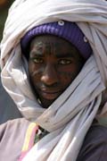 Man from Bororo nomad ethnic (also called Wodaab, they are part of big Fulani ethnic group). Lake Chad area. Cameroon.