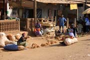 Street market at N'Gaoundr town. Cameroon.