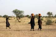 Women from nomadic Wodaab tribe. Niger.