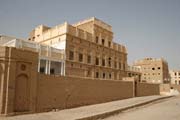 Mudy palace at Tarim town. Wadi Hadramawt area. Yemen.