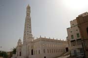 Al-Muhdar mosque at Tarim town. Wadi Hadramawt area. Yemen.